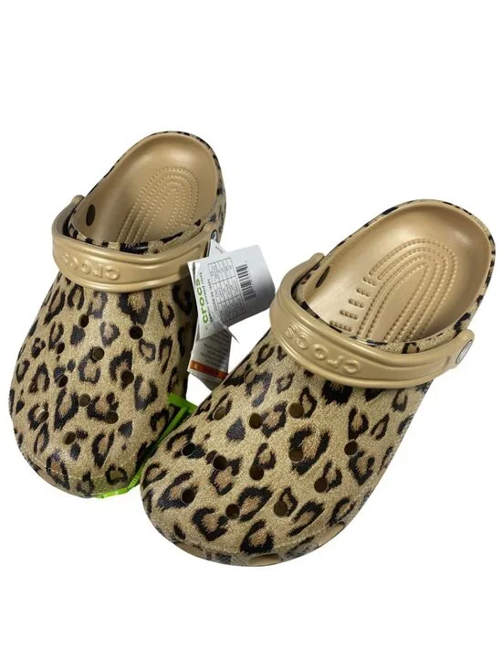 NWT Crocs Women's 10 Classic Leopard Print Clog Shoes from Finish Line Sold out - Picture 2 of 10